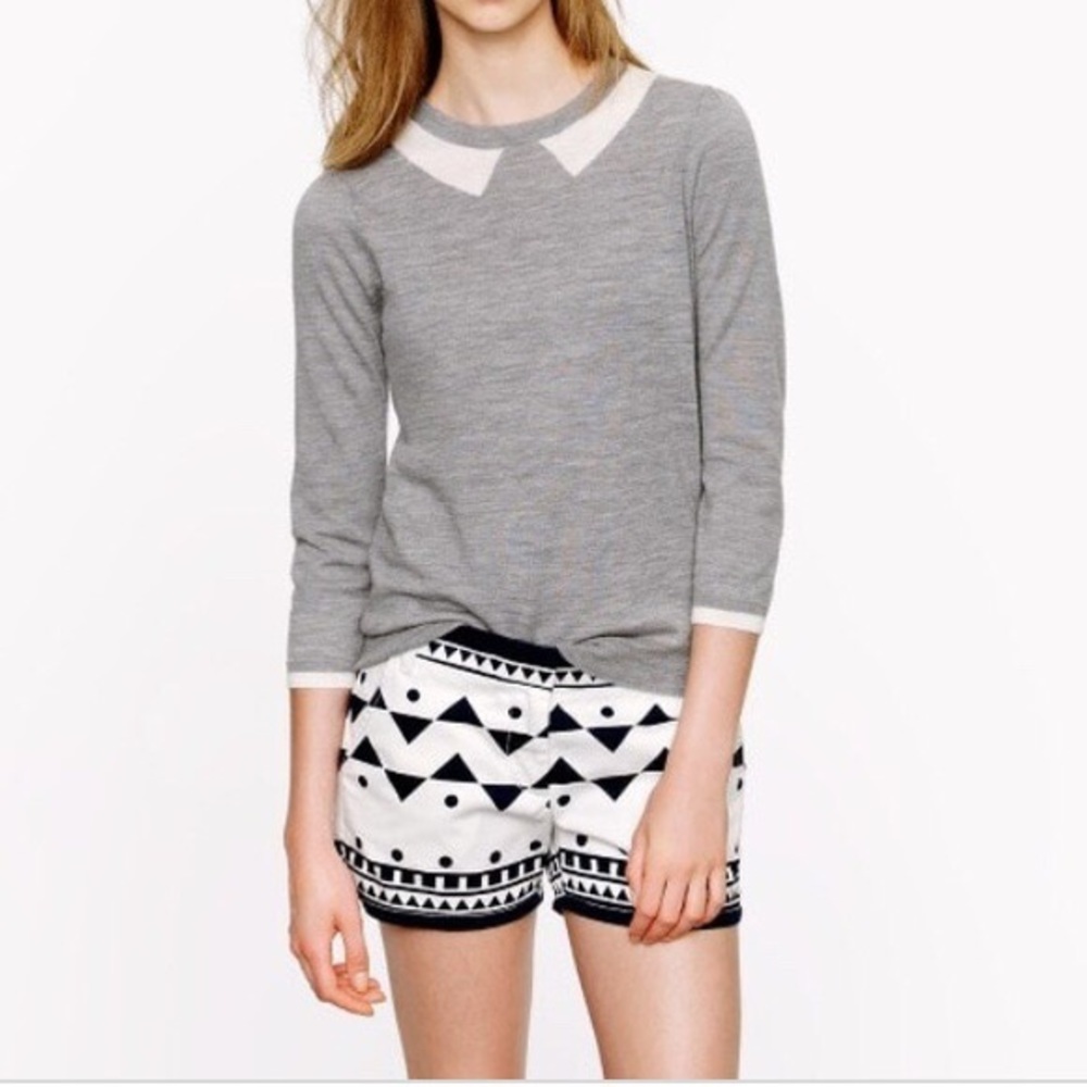 J crew Tippi sweater Trompe L’oeil